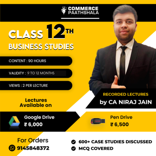 Class 12th Business Studies (Pen Drive or Google Drive with Printed Material)