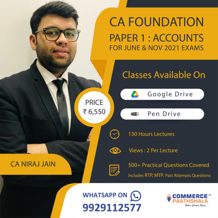 CA Foundation Paper 1 - Accounts