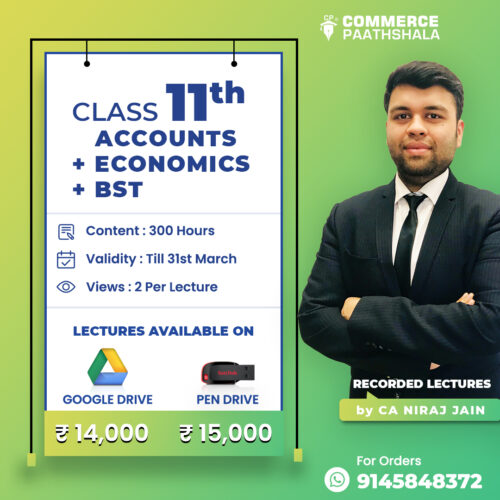 Class 11th Accounts Economics Business Studies