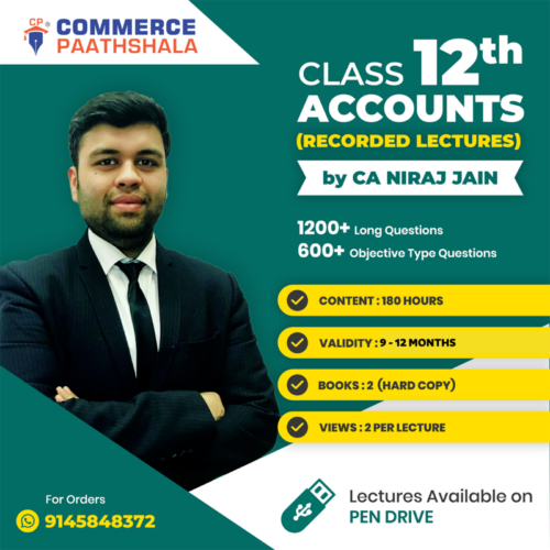 Class 12th Accounts (Pen Drive with Printed Books)