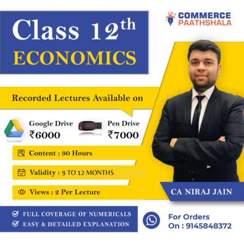 Class 12th Economics (Pen Drive or Google Drive with Printed Material)